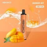 ISGO PARIS 1500 PUFFS DISPOSABLE VAPE IN UAE MANGO ICE