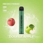 ISGO VEGAS 2800 PUFFS DISPOSABLE VAPE IN UAE DOUBLE APPLE