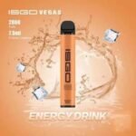 ISGO VEGAS 2800 PUFFS DISPOSABLE VAPE IN UAE ENERGY DRINK