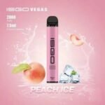 ISGO VEGAS 2800 PUFFS DISPOSABLE VAPE IN UAE PEACH ICE