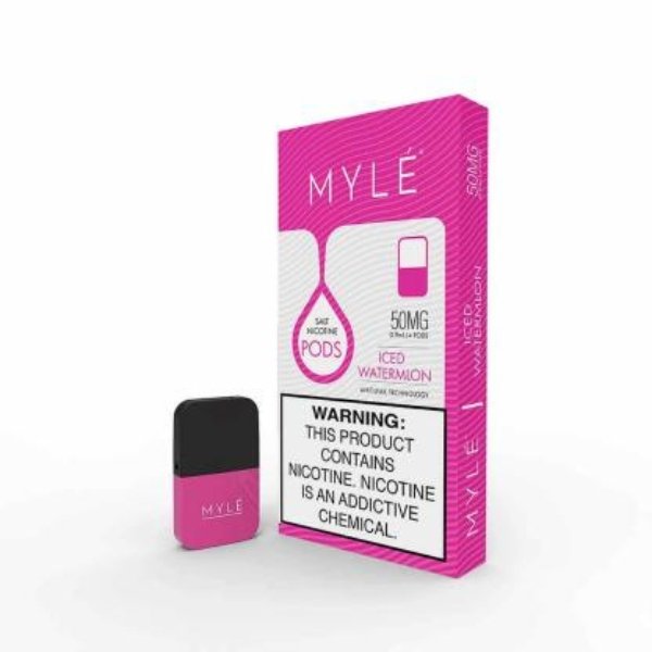 MYLE V4 PODS DISPOSABLE VAPE IN UAE ICED WATERMELON
