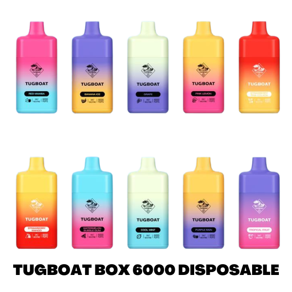 TUGBOAT BOX 6000 PUFFS DISPOSABLE VAPE IN UAE