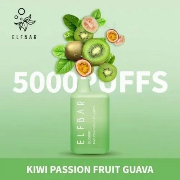 ELF BAR 3500 PUFFS DISPOSABLE VAPE IN UAE KIWI PASSION FRUIT GUAVA