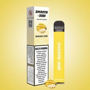 SMOOTH 3000 PUFFS DISPOSABLE VAPE IN UAE BANANA GUM