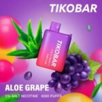 TIKOBAR 6000 PUFFS DISPOSABLE VAPE IN UAE ALOE GRAPE