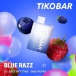 TIKOBAR 6000 PUFFS DISPOSABLE VAPE IN UAE BLUE RAZZ