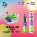 TUGBOAT EVO 4500 PUFFS DISPOSABLE VAPE IN UAE ALOE GRAPE