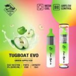 TUGBOAT EVO 4500 PUFFS DISPOSABLE VAPE IN UAE GREEN APPLE ICE