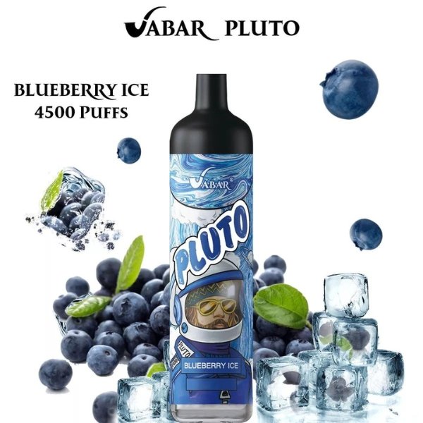 VABAR PLUTO 4500 PUFFS DISPOSABLE VAPE IN UAE BLUEBERRY ICE