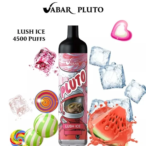VABAR PLUTO 4500 PUFFS DISPOSABLE VAPE IN UAE LUSH ICE