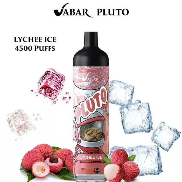 VABAR PLUTO 4500 PUFFS DISPOSABLE VAPE IN UAE LYCHEE ICE