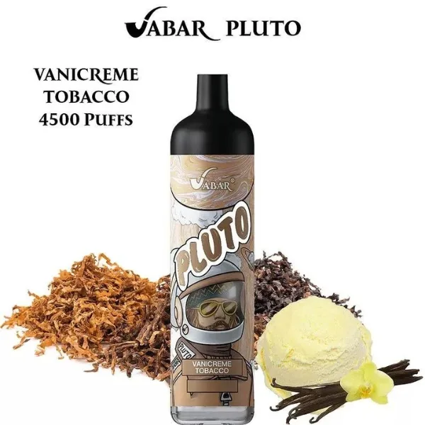 VABAR PLUTO 4500 PUFFS DISPOSABLE VAPE IN UAE VANICREME TOBACCO