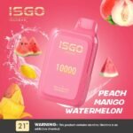 ISGO BAR 10000 PUFFS DISPOSABLE VAPE IN UAE PEACH MANGO WATERMELON