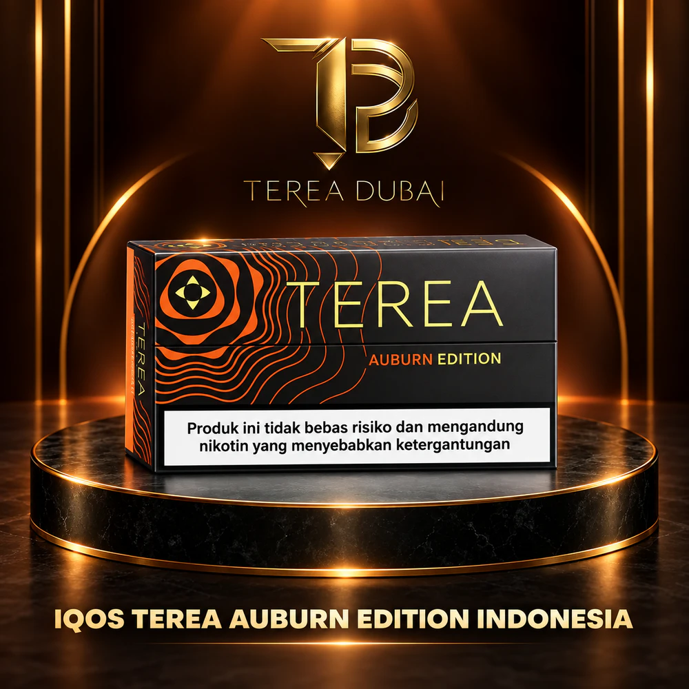 TEREA Auburn Edition Indonesia – Dubai UAE TEREA Auburn Edition Indonesia carton with clove, apricot and vanilla flavour notes in Dubai UAE
