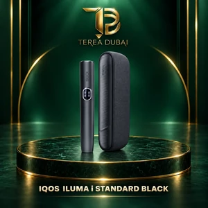Black IQOS ILUMA i Standard holder and pocket charger with TEREA Dubai branding
