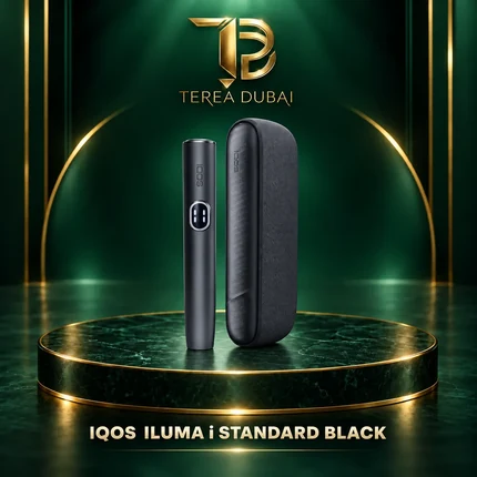 Black IQOS ILUMA i Standard holder and pocket charger with TEREA Dubai branding