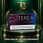 TEREA Mulint Edition Indonesia carton with green and black edition design, TEREA Dubai