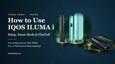 IQOS ILUMA i ONE, ILUMA i and ILUMA i PRIME devices beside the title How to Use IQOS ILUMA i: Setup, Pause Mode and FlexPuff