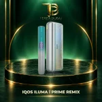 IQOS ILUMA i PRIME REMIX Limited Edition holder and pocket charger in Remix Silver, TEREA Dubai