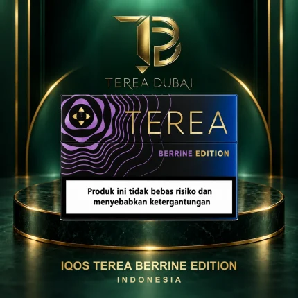 TEREA Berrine Edition Indonesia pack front supplied by TEREA Dubai in a branded frame