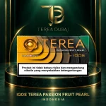 TEREA Passion Fruit Pearl Indonesia pack front supplied by TEREA Dubai in a branded frame