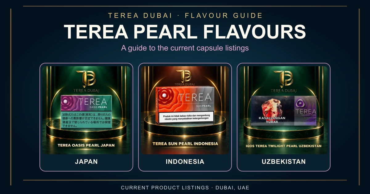 TEREA Pearl product listings from Japan, Indonesia and Uzbekistan
