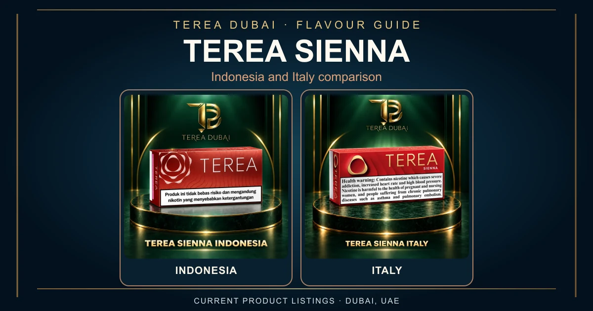 TEREA Sienna Indonesia and Italy listings in a Dubai comparison guide
