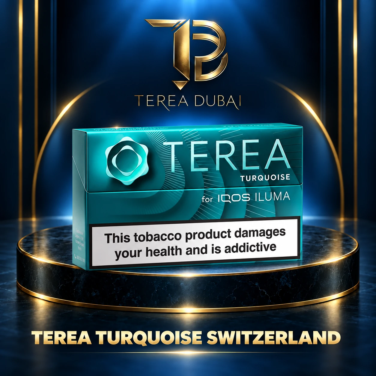 TEREA Turquoise Switzerland illustrative product graphic TEREA Turquoise Swiss in Dubai