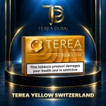 Illustrative TEREA Yellow Switzerland carton graphic; 10-pack offer